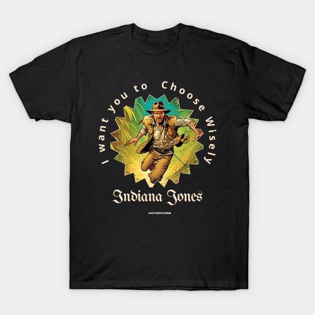 Indiana Jones victor illustration designe T-Shirt by Nasromaystro